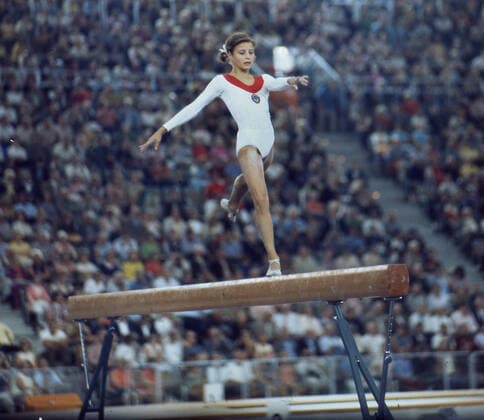 Olympische Spiele; München 1972. Turnen: Olga Korbut (UdSSR) 01.09.1972. *** Olympic Games Munich 1972 Gymnastics Olga Korbut USSR 01 09 1972 HM