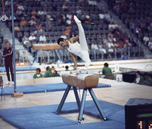 Olympische Spiele; München 1972. Turnen: Sawao Kato (JPN) 01.09.1972. *** Olympic Games Munich 1972 Gymnastics Sawao Kato JPN 01 09 1972 HM