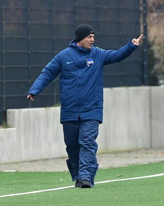 Covic Ante Trainer (HerthaII) , Hamburger SV II U21, U 21 vs. Hertha BSC II u23 Test , Spielort: Volksparkstadion KuRa 2 , Rellingen Hamburg Germany