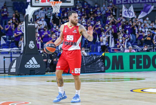 13th October 2021; Wizink Center; Madrid, Spain; Turkish Airlines Euroleague Basketball; game 3; Real Madrid versus AS Monaco; Mike James (AS Monaco)  ActionPlus12330558 AgenciaLOF