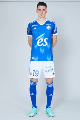 CACI Anthony FOOTBALL : Presentation - Racing club Strasbourg - Photo Officielle - 14 10 2021 Panoramic Panoramic 