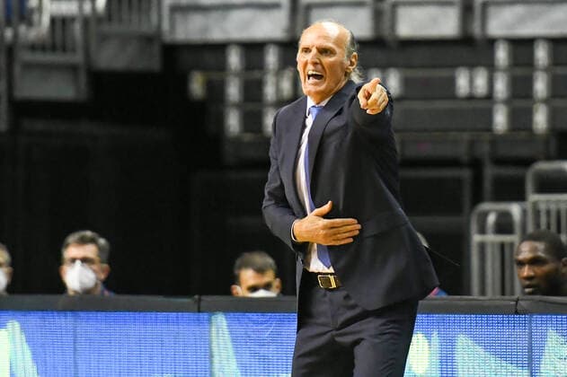14.10.2021, xlakx, Basketball EuroLeague, Alba Berlin - BASKONIA VITORIA emspor, v.l. Dusko Ivanovic (Baskonia Vitoria Gasteiz Trainer) Berlin