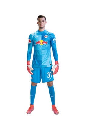 Achtung: Redaktionelle Nutzung honorarfrei - Attention: Free of charge for editorial use - Josep Martinez. RB Leipzig. Mannschaft Saison 2021 2022. Porträttermin RB Leipzig. Saison 2021 2022.