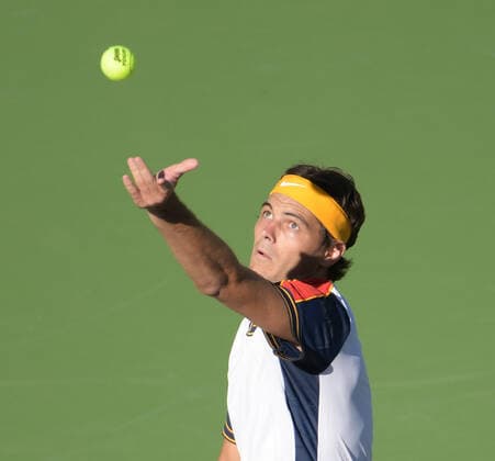 Taylor Fritz (USA) defeated Alexander Zverev (GER) 4-6, 6-3, 7-6 (7-3), at the BNP Paribas Open being played at Indian Wells Tennis Garden in Indian Wells, California on October 15,2021: Ã‚ Tennisclix CSM Indian Wells USA - ZUMAc04_ 20211015_zaf_c04_101 Copyright: xKarlaxKinnex