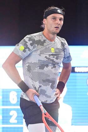 Slovakia s Jozef Kovalik looks dejected during a match between Slovakia s Kovalik vs Austrian Novak, in the qualifications for the European Open Tennis ATP, Tennis Herren tournament, in Antwerp, Sunday 17 October 2021. LAURIExDIEFFEMBACQ  x3114583x