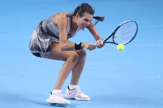 MOSCOW, RUSSIA - OCTOBER 18: Ajla Tomljanovic during The VTB Kremlin Cup on October 18, 2021, at Irina Viner-Usmanova Gymnastics Palace in Moscow, Russia. (Photo by Anatoliy Medved Icon Sportswire) TENNIS: OCT 18 VTB Kremlin Cup Icon2110181484