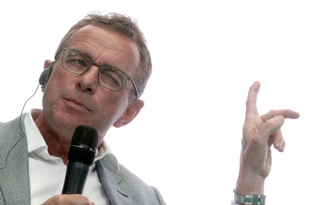 Sport Themen der Woche KW42 Sport Bilder des Tages MOSCOW, RUSSIA â€“ OCTOBER 19, 2021: FC Lokomotiv Moscow s Head of Sports and Development Ralf Rangnick gestures during a news conference on the football club s sporting development strategy. Alexander Shcherbak TASS  TS114B79