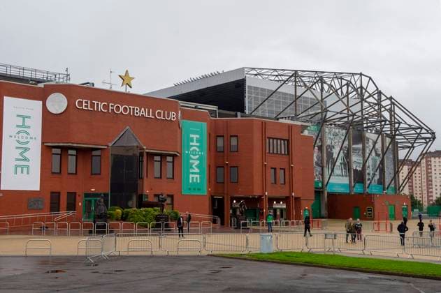Glasgow, Scotland, 19th October 2021. Celtic Park before the UEFA Europa League match at Celtic Park, Glasgow. Picture credit should read: Neil Hanna Sportimage EDITORIAL USE ONLY. No use with unauthorised audio, video, data, fixture lists, club league logos or live services. Online in-match use limited to 120 images, no video emulation. No use in betting, games or single club league player publications. SPI-1255-0070