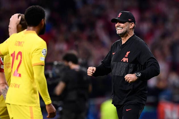 Sport Themen der Woche KW42 Sport Bilder des Tages Atletico Madrid v Liverpool FC: Group B - UEFA Champions League Jurgen Klopp head coach of Liverpool celebrates victory after the UEFA Champions League group B match between Atletico Madrid and Liverpool FC at Wanda Metropolitano on October 19, 2021 in Madrid, Spain. Madrid Spain  Copyright: xJosexBretonx breton-atletico211019_npeZb