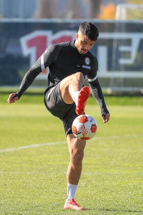 SOCCER - UEFA EL, Sturm vs Sociedad GRAZ,AUSTRIA,20.OCT.21 - SOCCER - UEFA Europa League, group stage, SK Sturm Graz vs Real Sociedad, preview, training Sturm. Image shows Jusuf Gazibegovic (Sturm).  GEPAxpictures xMarioxBuehner