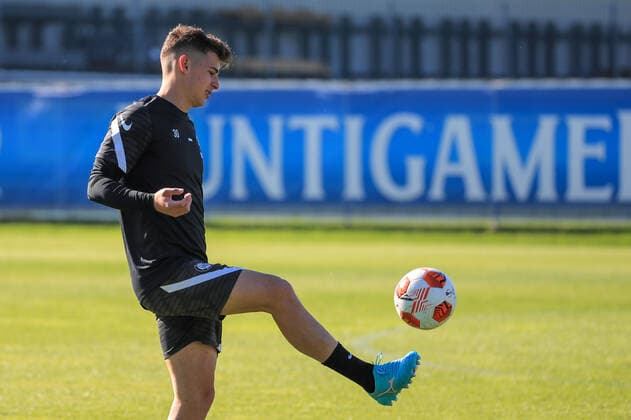 SOCCER - UEFA EL, Sturm vs Sociedad GRAZ,AUSTRIA,20.OCT.21 - SOCCER - UEFA Europa League, group stage, SK Sturm Graz vs Real Sociedad, preview, training Sturm. Image shows Ivan Ljubic (Sturm).  GEPAxpictures xMarioxBuehner