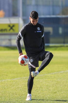 SOCCER - UEFA EL, Sturm vs Sociedad GRAZ,AUSTRIA,20.OCT.21 - SOCCER - UEFA Europa League, group stage, SK Sturm Graz vs Real Sociedad, preview, training Sturm. Image shows Alexandar Borkovic (Sturm).  GEPAxpictures xMarioxBuehner