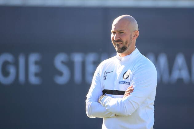 SOCCER - UEFA EL, Sturm vs Sociedad GRAZ,AUSTRIA,20.OCT.21 - SOCCER - UEFA Europa League, group stage, SK Sturm Graz vs Real Sociedad, preview, training Sturm. Image shows head coach Christian Ilzer (Sturm).  GEPAxpictures xMarioxBuehner