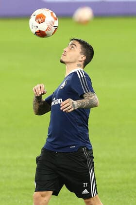 Football, EL, Legia Warsaw training Legia Varsavia s Portuguese midfielder Josue controls the ball during Legia VarsaviaÕs training the day before the europa league match SSC Napoli - Legia Warsaw, at the Diego Armando Maradona stadium, southern Italy, on October 20, 2021. ABPH0432 Copyright: xAntonioxBalascox