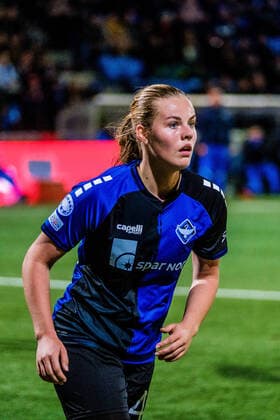 HB Koege v FC Barcelona, Barca UEFA Women?s Champions League, football, Denmark, Koege Koege, Denmark. 14th, October 2021. Emma Faerge (44) of HB Koege seen in the UEFA Women?s Champions League match between HB Koege and FC Barcelona at Capelli Stadion in Koege. Koge Denmark Capelli Sport Stadion  Copyright: xGonzalesxPhoto RobertxHendelx