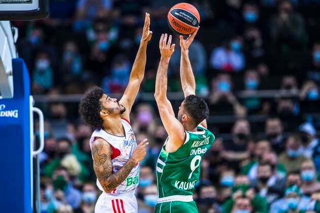 Sport Bilder des Tages 2021-10-21 Kaunas Lithuania. Zalgiris Kaunas plays vs Bayern Munich Euroleague basketball game in Kaunas arena on Thursday 21 of October 2021. KKF20211021_3914  Copyright: xKarolisxKavolelisx Euroleague basketball sport