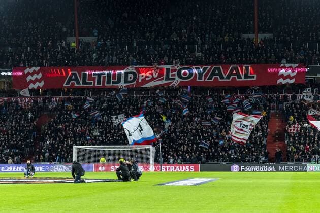 EINDHOVEN, Netherlands, 21-10-2021, football, Philips stadium, Europa League, season 2021 2022, during the match PSV - Monaco, atmosphere in the stadium PSV - Monaco  x13997474x Copyright: