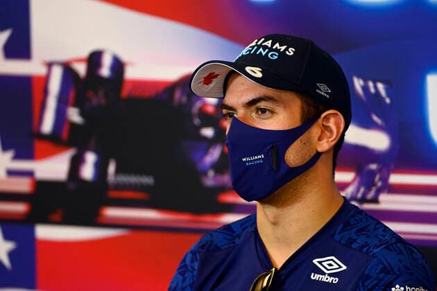 F1 Grand Prix of USA 6 Nicholas Latifi (CAN, Williams Racing), F1 Grand Prix of USA at Circuit of The Americas on October 21, 2021 in Austin, United States of America. (Photo by Mark Sutton LAT Motorsport Images FIA Pool via HOCH ZWEI) Austin United States of America Poolfoto HOCH ZWEI Pool Motorsport Images ,EDITORIAL USE ONLY