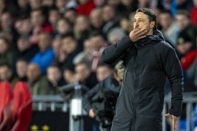 Sport Bilder des Tages EINDHOVEN, Netherlands, 21-10-2021, football, Philips stadium, Europa League, season 2021 2022, during the match PSV - Monaco, AS Monaco trainer Niko Kovac PSV - Monaco  x13997705x Copyright:
