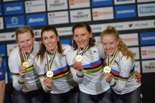 Bilder des Jahres 2021, Sport 10 Oktober Sport Themen der Woche KW42 21-10-2021 World Championships Elite Women Track; Giornata 02; 2021, Germany; Brausse, Franziska; Brennauer, Lisa; Suessemilch, Laura; Kroger, Mieke; Roubaix; 