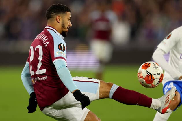 21st October 2021; London Stadium. London, England; Europa League football, West Ham United versus KRC Genk; Sa& xef;d Benrahma of West Ham United  ActionPlus12332447 ShaunxBrooks