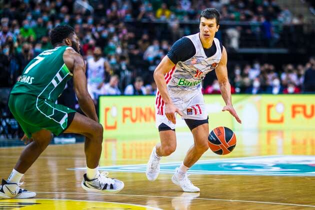 2021-10-21 Kaunas Lithuania. Zalgiris Kaunas plays vs Bayern Munich Euroleague basketball game in Kaunas arena on Thursday 21 of October 2021. Kaunas Lithuania KKF20211021_3952  Copyright: xKarolisxKavolelisx Euroleague basketball sport