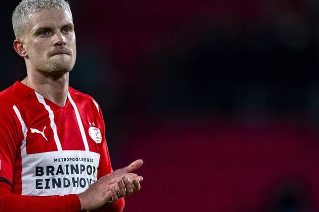 EINDHOVEN, Netherlands, 21-10-2021, football, Philips stadium, Europa League, season 2021 2022, during the match PSV - Monaco, PSV player Philipp Max PSV - Monaco  x14005998x Copyright: