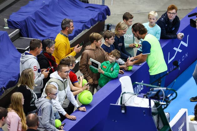 Illustration shows a signing session the European Open Tennis ATP, Tennis Herren tournament, in Antwerp, Friday 22 October 2021. DAVIDxPINTENS  x3120508x