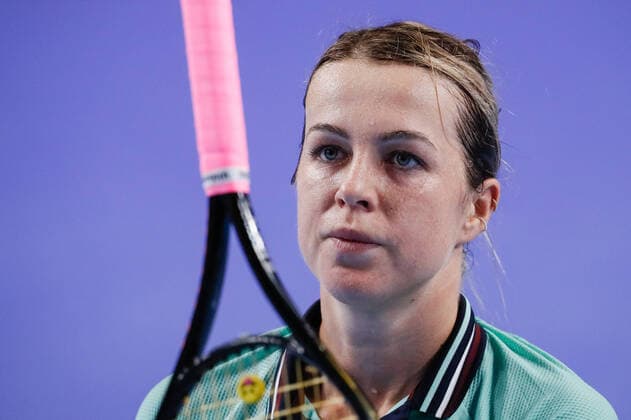 VTB Kremlin Cup 2021 International Tennis Tournament Anastasia Pavlyuchenkova of Russia during the women s singles quarterfinal tennis match of the WTA, Tennis Damen 500 VTB Kremlin Cup 2021 International Tennis Tournament against Marketa Vondrousova of Czech Republic at the Irina Viner-Usmanova Gymnastics Palace on October 22, 2021 in Moscow, Russia. Moscow Russia  Copyright: xMikexKireevx kireev-notitle211022_npsDN