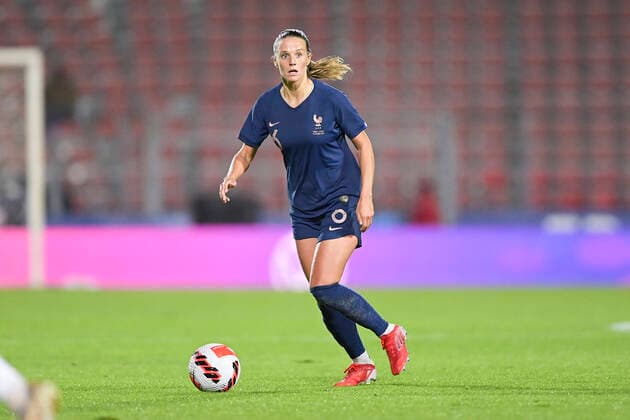 Sandie Toletti (France) FOOTBALL : France vs Estonie - Qualifications coupe du Monde 2023 - 22 10 2021 JBAutissier Panoramic 