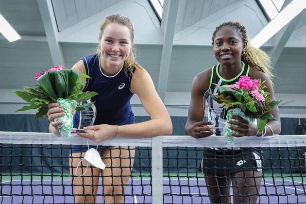 2. Platz: Olivia GADECKI (AUS) und Sada NAHIMANA (BDI), ITF Tennis Future Hamburg 2021 - M25 und W25, Hamburg, Hamburger Tennisverband, 23.10.2021,