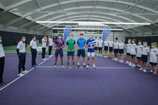 2. Platz: Vladyslav ORLOV (UKR) und Viktor DURASOVIC (NOR), Sieger 2021: Yannik STEINEGGER (SUI) und Leandro RIEDI (SUI), ITF Tennis Future Hamburg 2021 - M25 und W25, Hamburg, Hamburger Tennisverband, 23.10.2021,