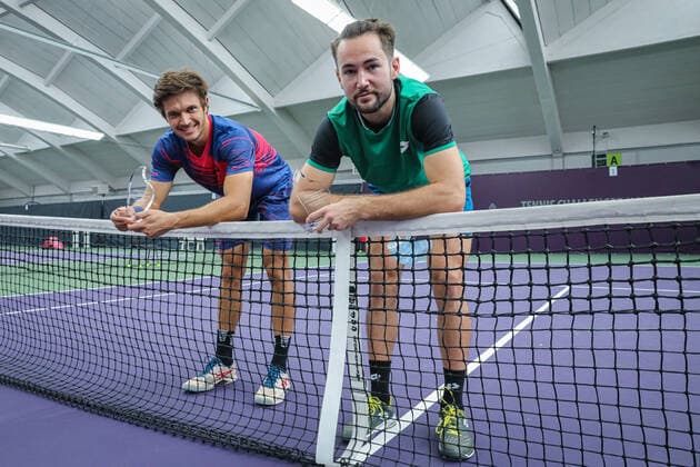 2. Platz: Vladyslav ORLOV (UKR) und Viktor DURASOVIC (NOR), ITF Tennis Future Hamburg 2021 - M25 und W25, Hamburg, Hamburger Tennisverband, 23.10.2021,