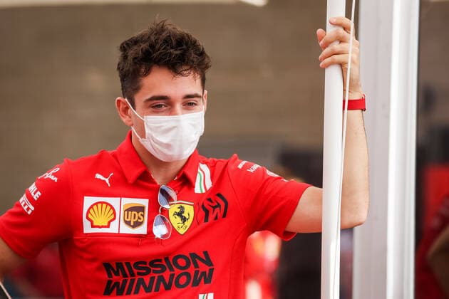 LECLERC Charles (mco), Scuderia Ferrari SF21, portrait during the Formula 1 Aramco United States Grand Prix 2021, 17th round of the 2021 FIA Formula One World Championship, WM, Weltmeisterschaft from October 21 to 24, 2021 on the Circuit of the Americas, in Austin, Texas, United States of American - F1 - UNITED STATES GRAND PRIX 2021 DPPI Panoramic  00121035_AV6_6723