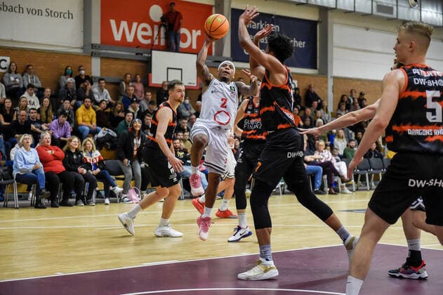 Barmer 2. Basketball Bundesliga ProB, Rheinstars Koeln vs. Dragons Rhoendorf, 23.10.2021 Vincent Lamont Golson Jr (RheinStars Koeln 2), Barmer 2. Basketball Bundesliga ProB, Rheinstars Koeln vs. Dragons Rhoendorf am 23.10.2021 im ASV Koeln in Koeln (Nordrhein-Westfalen) Copyright: xBEAUTIFULxSPORTS Mueller-Laschetx