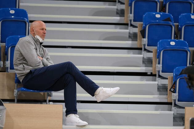 Denis Wucherer (s.Oliver Wuerzburg,Head Coach) beim BBL Spiel der MLP Academics Heidelberg vs. s.Oliver Wuerzburg in der 1.Basketball Bundesliga am 23.10.2021 MLP Academics Heidelberg vs. s.Oliver Wuerzburg, Basketball, Easycredit BBL, 23.10.2021 Heidelberg Copyright: xEibner-Pressefotox xMichaelxBermelx