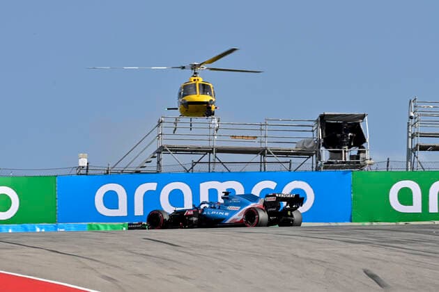 14 Fernando Alonso (ESP, Alpine F1 Team), F1 Grand Prix of USA at Circuit of The Americas on October 23, 2021 in Austin, United States of America. (Photo by HOCH ZWEI) Austin United States of America