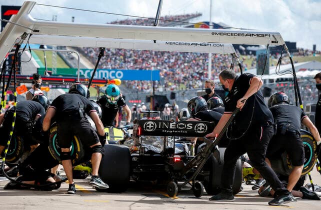 44 Lewis Hamilton (GBR, Mercedes-AMG Petronas F1 Team), F1 Grand Prix of USA at Circuit of The Americas on October 23, 2021 in Austin, United States of America. (Photo by HOCH ZWEI) Austin United States of America