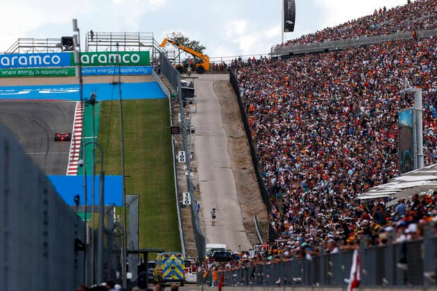 55 Carlos Sainz (ESP, Scuderia Ferrari Mission Winnow), F1 Grand Prix of USA at Circuit of The Americas on October 23, 2021 in Austin, United States of America. (Photo by HOCH ZWEI) Austin United States of America