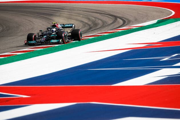 77 Valtteri Bottas (FIN, Mercedes-AMG Petronas F1 Team), F1 Grand Prix of USA at Circuit of The Americas on October 23, 2021 in Austin, United States of America. (Photo by HOCH ZWEI) Austin United States of America
