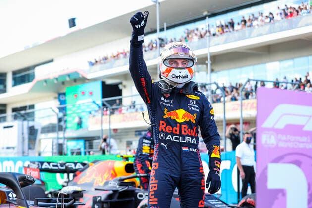 33 Max Verstappen (NED, Red Bull Racing), F1 Grand Prix of USA at Circuit of The Americas on October 23, 2021 in Austin, United States of America. (Photo by HOCH ZWEI) Austin United States of America