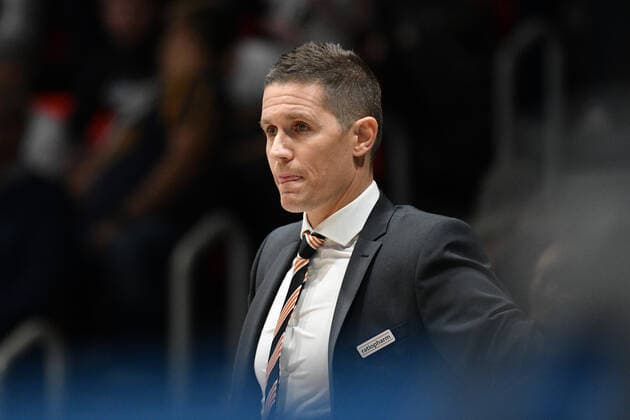 Jaka Lakovic (Trainer, Head Coach, Ratiopharm Ulm), Niners Chemnitz vs. Ratiopharm Ulm, 24.10.2021, easycredit Basketball Bundesliga, GER, Saison 2021 2022 Niners Chemnitz vs. Ratiopharm Ulm, 24.10.2021, easycredit Basketball Bundesliga, GER, Saison 2021 2022 Chemnitz Copyright: xBertxHarzer xEibner-xPressefotox