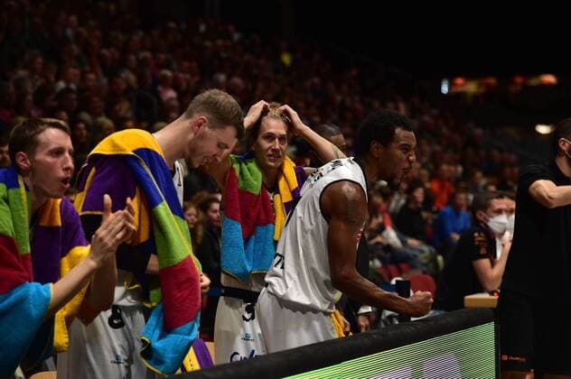 24.10.2021, easyCredit Basketball Bundesliga, BBL, Saison 2021 2022, Herren, Chemnitz Niners - Ratiopharm Ulm, Copyright: Seidel Trienitz Isiaha Mike, Niners Chemnitz Chemnitz Messe Chemnitz Sachsen Germany