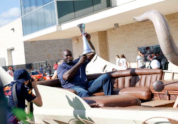 Shaquille Shaq Rashaun O Neal (USA), F1 Grand Prix of USA at Circuit of The Americas on October 24, 2021 in Austin, United States of America. (Photo by HOCH ZWEI) Austin United States of America