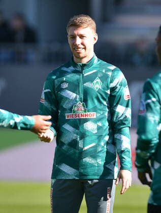 24.10.2021, xblx, Fussball 2.Bundesliga, SV Sandhausen - SV Werder Bremen emspor, v.l. Mitchell Weiser (SV Werder Bremen) (DFL DFB REGULATIONS PROHIBIT ANY USE OF PHOTOGRAPHS as IMAGE SEQUENCES and or QUASI-VIDEO) Sandhausen