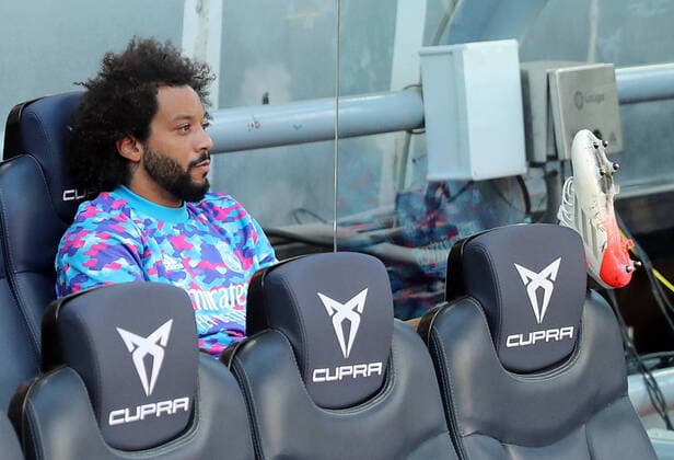 FC Barcelona, Barca v Real Madrid CF - LaLiga Santander Marcelo during the match between FC Barcelona and Real Madrid, corresponding to the week 10 of the Liga Santandere, played at the Camp Nou Stadium, on 24th October 2021, in Barcelona, Spain. -- Barcelona Spain  Copyright: xJoanxVallsx urbanandsport-fcbarcel211024_npemw