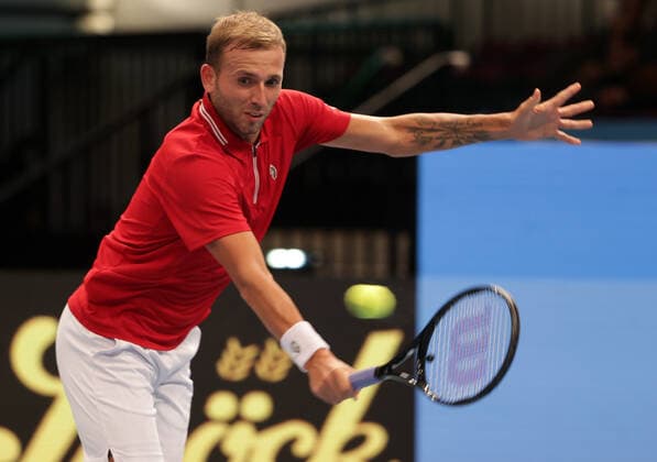TENNIS - ATP, Tennis Herren Erste Bank Open VIENNA,AUSTRIA,25.OCT.21 - TENNIS - ATP World Tour, Erste Bank Open. Image shows Daniel Evans (GBR).  GEPAxpictures xWalterxLuger