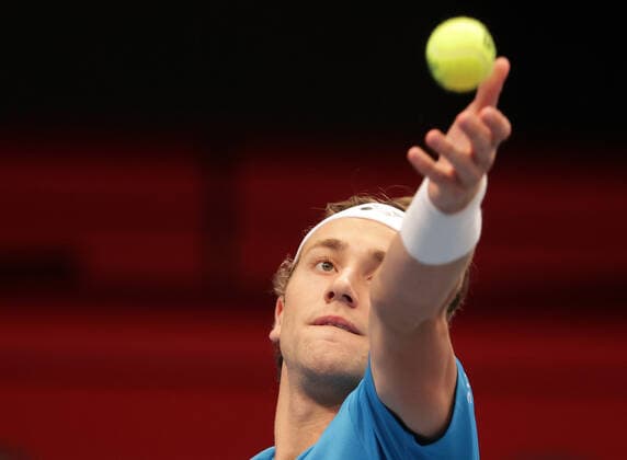 TENNIS - ATP, Tennis Herren Erste Bank Open VIENNA,AUSTRIA,26.OCT.21 - TENNIS - ATP World Tour, Erste Bank Open. Image shows Casper Ruud (NOR).  GEPAxpictures xWalterxLuger