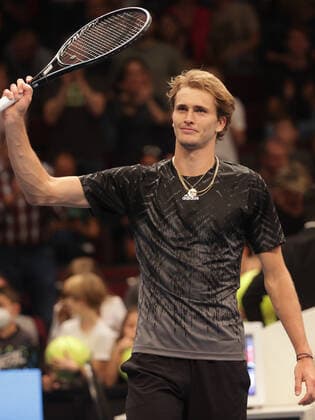 TENNIS - ATP, Tennis Herren Erste Bank Open VIENNA,AUSTRIA,26.OCT.21 - TENNIS - ATP World Tour, Erste Bank Open. Image shows the rejoicing of Alexander Zverev (GER).  GEPAxpictures xWalterxLuger
