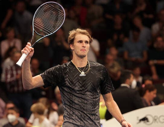 TENNIS - ATP, Tennis Herren Erste Bank Open VIENNA,AUSTRIA,26.OCT.21 - TENNIS - ATP World Tour, Erste Bank Open. Image shows the rejoicing of Alexander Zverev (GER).  GEPAxpictures xWalterxLuger